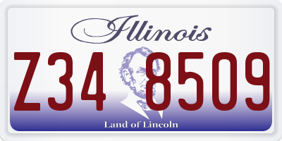IL license plate Z348509