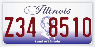 IL license plate Z348510
