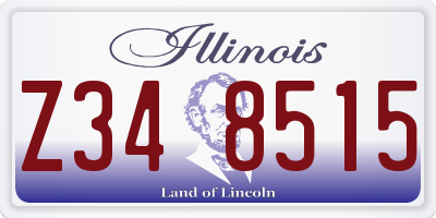 IL license plate Z348515