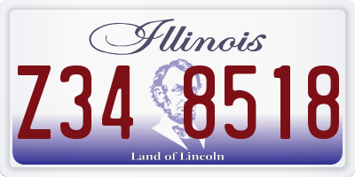 IL license plate Z348518