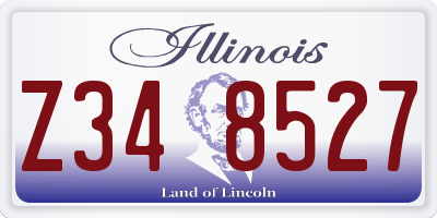 IL license plate Z348527