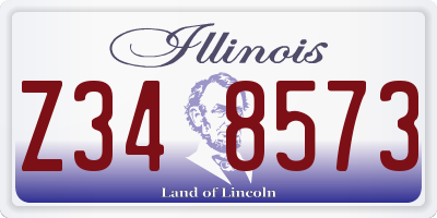 IL license plate Z348573