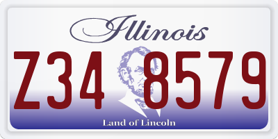 IL license plate Z348579