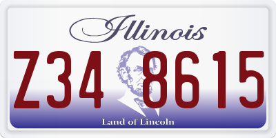 IL license plate Z348615