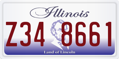 IL license plate Z348661