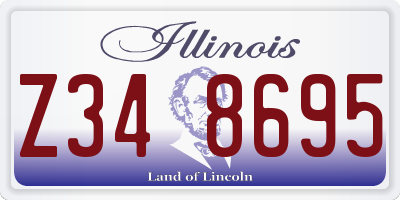 IL license plate Z348695