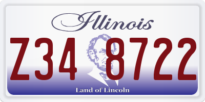 IL license plate Z348722
