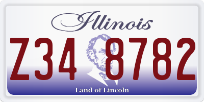 IL license plate Z348782