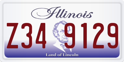 IL license plate Z349129