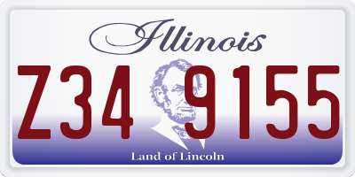 IL license plate Z349155