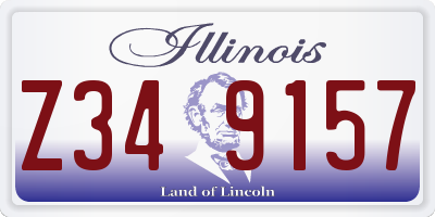 IL license plate Z349157