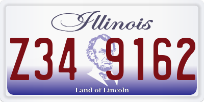 IL license plate Z349162