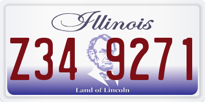 IL license plate Z349271