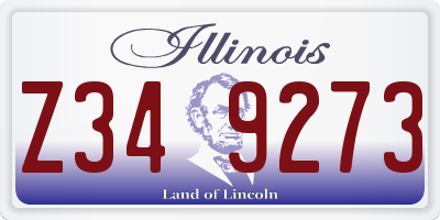 IL license plate Z349273