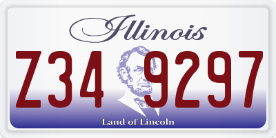 IL license plate Z349297