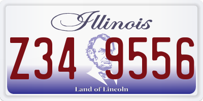 IL license plate Z349556