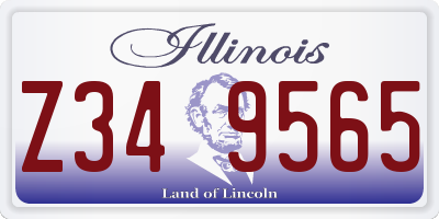 IL license plate Z349565