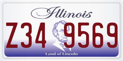 IL license plate Z349569