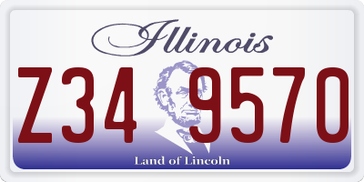 IL license plate Z349570