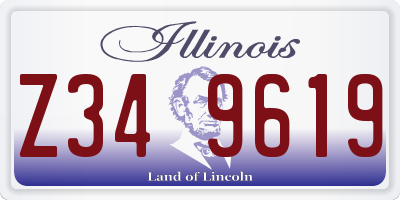IL license plate Z349619