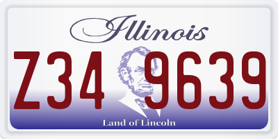 IL license plate Z349639