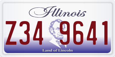 IL license plate Z349641