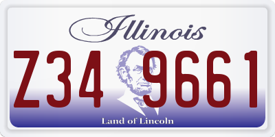 IL license plate Z349661