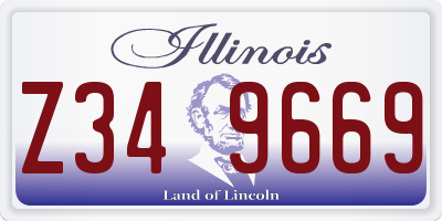 IL license plate Z349669