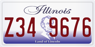 IL license plate Z349676