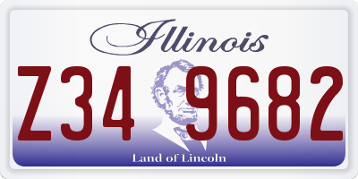 IL license plate Z349682