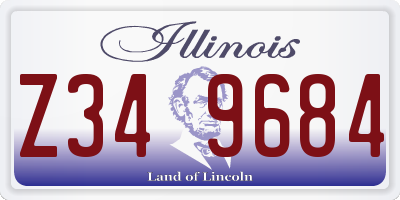 IL license plate Z349684