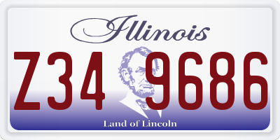 IL license plate Z349686