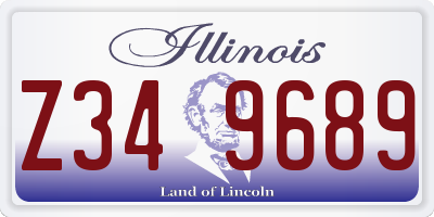 IL license plate Z349689