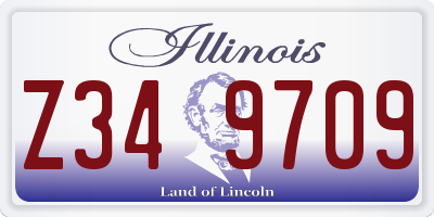 IL license plate Z349709