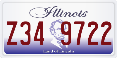 IL license plate Z349722