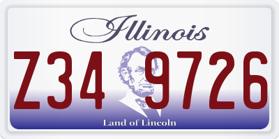 IL license plate Z349726