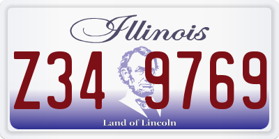IL license plate Z349769