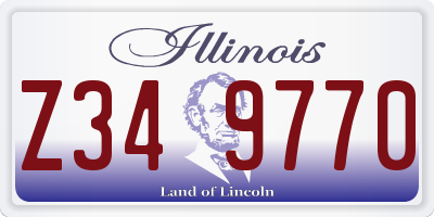 IL license plate Z349770