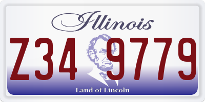 IL license plate Z349779