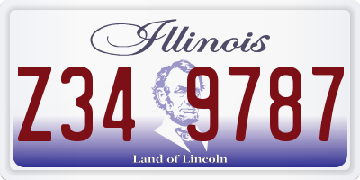 IL license plate Z349787