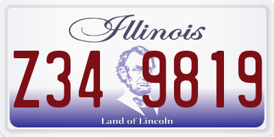 IL license plate Z349819