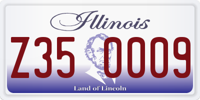 IL license plate Z350009