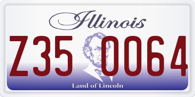 IL license plate Z350064