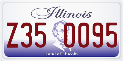 IL license plate Z350095