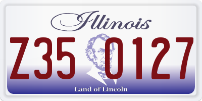 IL license plate Z350127
