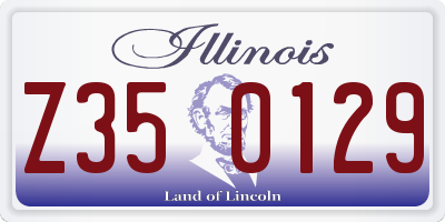 IL license plate Z350129