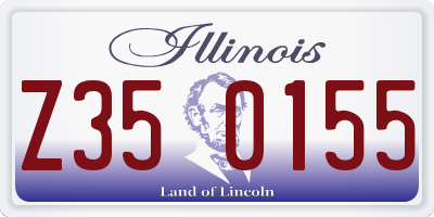 IL license plate Z350155