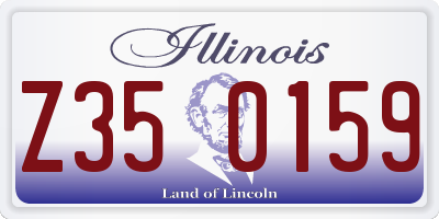 IL license plate Z350159