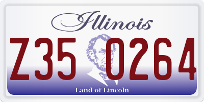 IL license plate Z350264