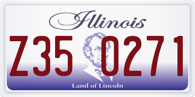 IL license plate Z350271